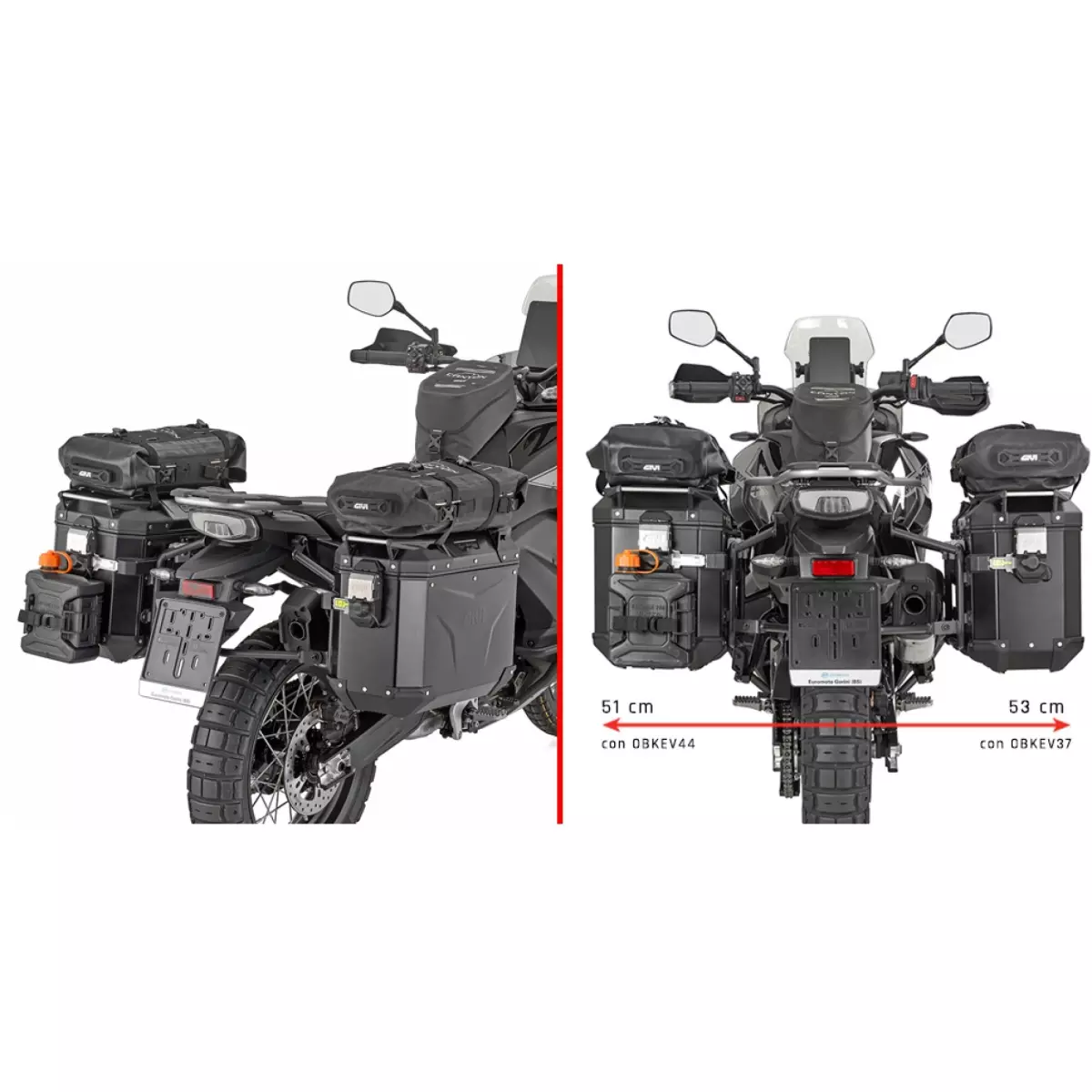 Support Valises Givi Monokey Cam-Side CFMoto 800MT-X - PLO9227CAM