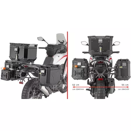Support Valises Givi Monokey Cam-Side Moto Morini X-Cape 700 - PLO9352CAM