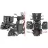 Support Valises Givi Monokey Cam-Side Moto Morini X-Cape 700 - PLO9352CAM