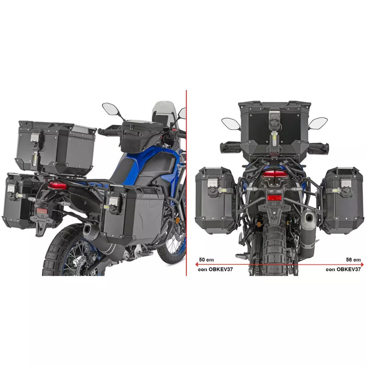 Support Valises Givi Monokey Cam-Side Yamaha Ténéré 700 - PLO2174CAM