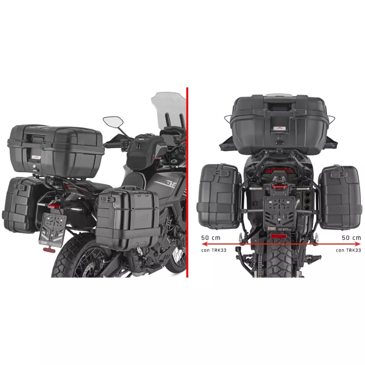 Support Valises Givi Monokey Zontes 703 F Touring/Adventure - PLO7607MK