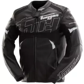 Blouson Furygan Helix Noir Blanc