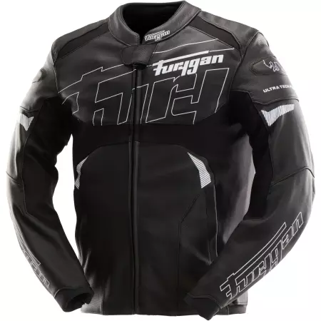 Blouson Furygan Helix Noir Blanc