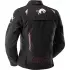 Blouson Femme Furygan Agata Noir Blanc Rose