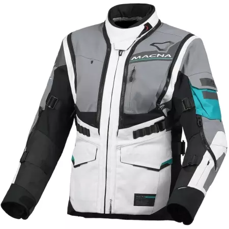 Blouson Femme Macna Flexodus Gris Vert - Blousons et Vestes Moto Femme MACNA