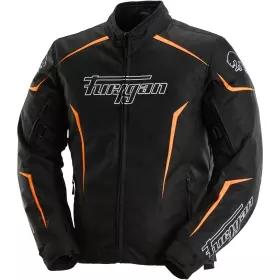 Blouson Furygan Yori Noir Blanc Orange