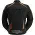 Blouson Furygan Yori Noir Blanc Orange