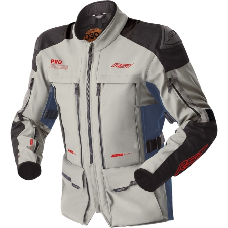 Blouson RST Pro Series Adventure D3O Argent Bleu - Blouson Moto RST
