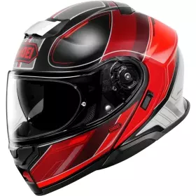 Casque Shoei Neotec 3 Sharpen TC-1 Rouge Noir Gris