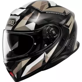 Casque Shoei Neotec 3 Fragments TC-10 Beige Noir Blanc