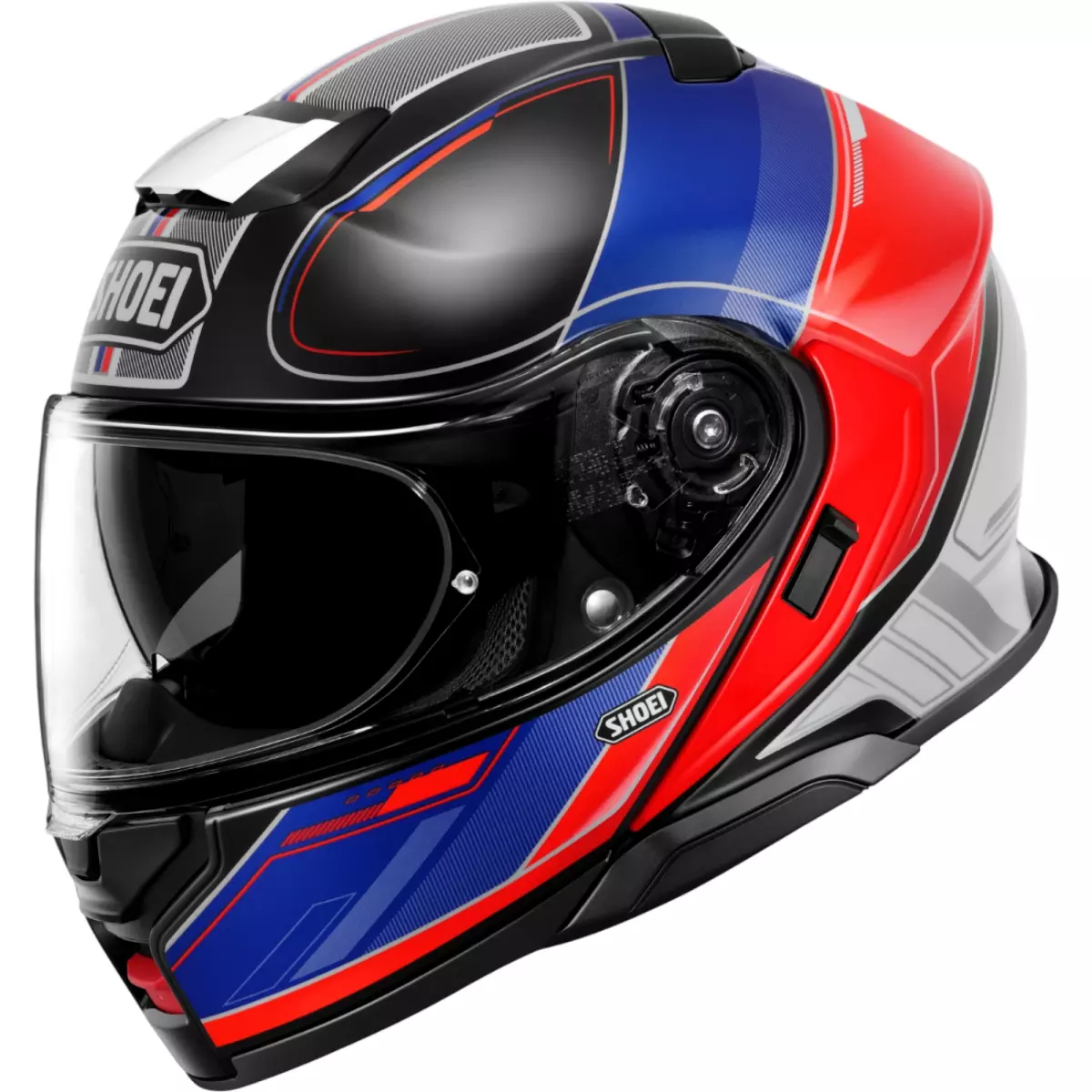 Casque Shoei Neotec 3 Sharpen TC-10 Noir Rouge Bleu