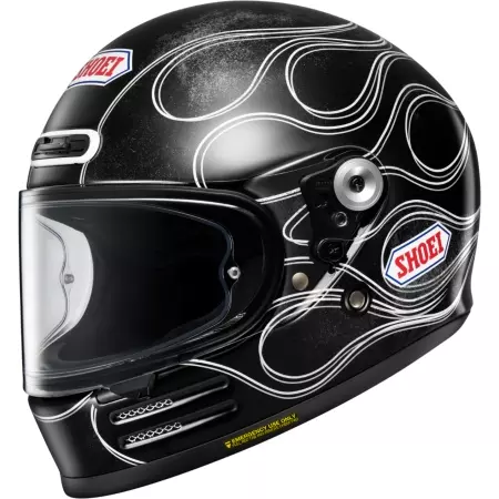 Casque Shoei Glamster 06 Blast TC-2 Noir Blanc