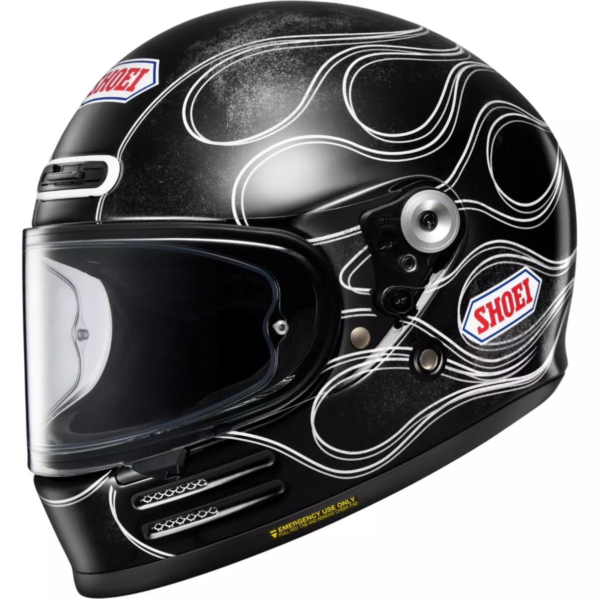 Casque Shoei Glamster 06 Blast TC-2 Noir Blanc
