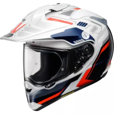 Casque Shoei Hornet ADV 06 Invigorate TC-10 Blanc Bleu Noir - Casque Intégral SHOEI