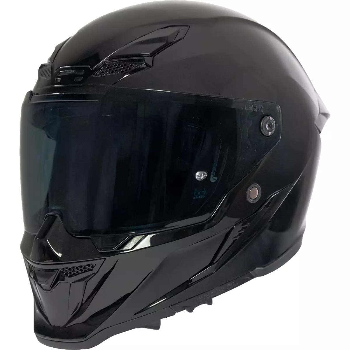 Casque Kokpit Furioza Solid Noir Brillant