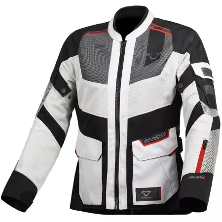 Blouson Femme Macna Travelair Gris Noir - Blousons et Vestes Moto Femme MACNA