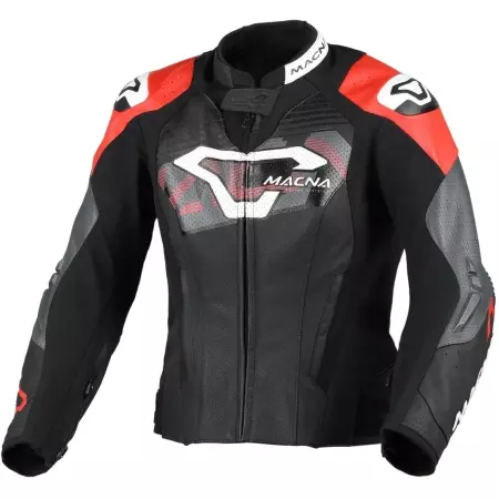Blouson Femme Macna Blitz Noir Rouge - Blousons et Vestes Moto Femme MACNA