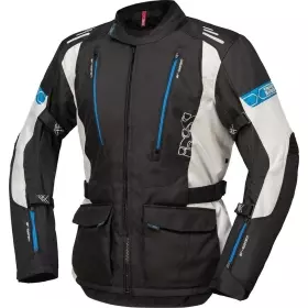 Veste IXS Tour Lorin-ST Noir Gris Clair Bleu
