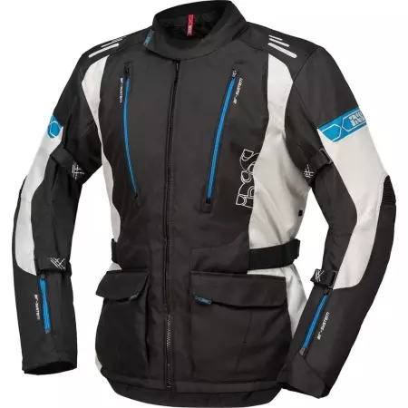 Veste IXS Tour Lorin-ST Noir Gris Clair Bleu