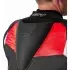 Blouson RST Tractech Evo D3O Cuir Noir Rouge Fluo