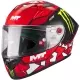 Casque MT Helmets Kre+ S Piqueras B5 Rouge Noir