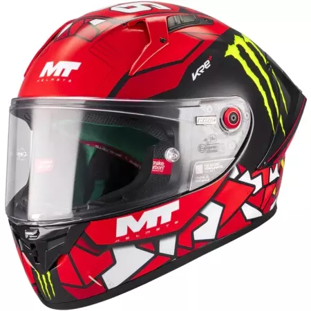 Casque MT Helmets Kre+ S Piqueras B5 Rouge Noir