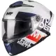 Casque MT Helmets Thunder 4 SV Waves A17 Blanc Bleu