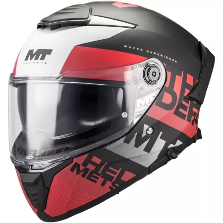 Casque MT Helmets Thunder 4 SV Waves B5 Noir Rouge