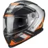 Casque MT Helmets Braker SV Inception B4 Gris Orange Noir