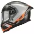 Casque MT Helmets Braker SV Inception B4 Gris Orange Noir