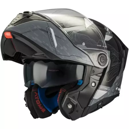 Casque MT Helmets Atom 2 SV Highlands C2 Gris Noir