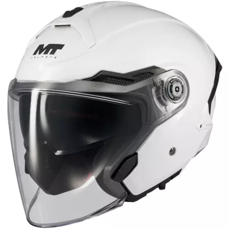 Casque MT Helmets Cosmo SV Pure A0 Blanc - Casque Jet MT Helmets