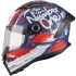 Casque Enfant MT Helmets Stinger 2 Kids Rocket C17 Bleu Blanc Rouge