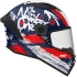 Casque Enfant MT Helmets Stinger 2 Kids Rocket C17 Bleu Blanc Rouge