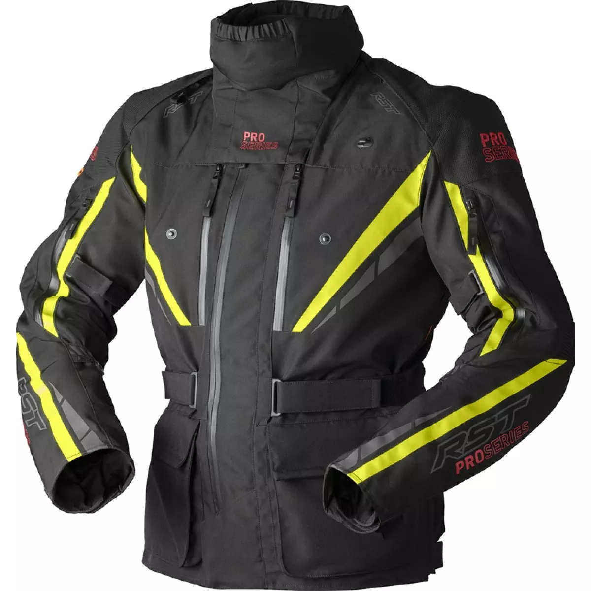 Blouson RST Pro Series Paragon D3O Noir Jaune Fluo