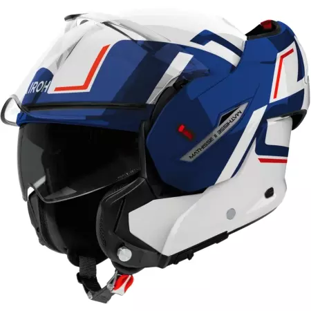 Casque Airoh Mathisse II Genius Blanc Bleu