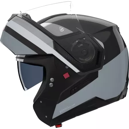 Casque Nolan N90-3 06 Roboto 348 Noir Argent Blanc