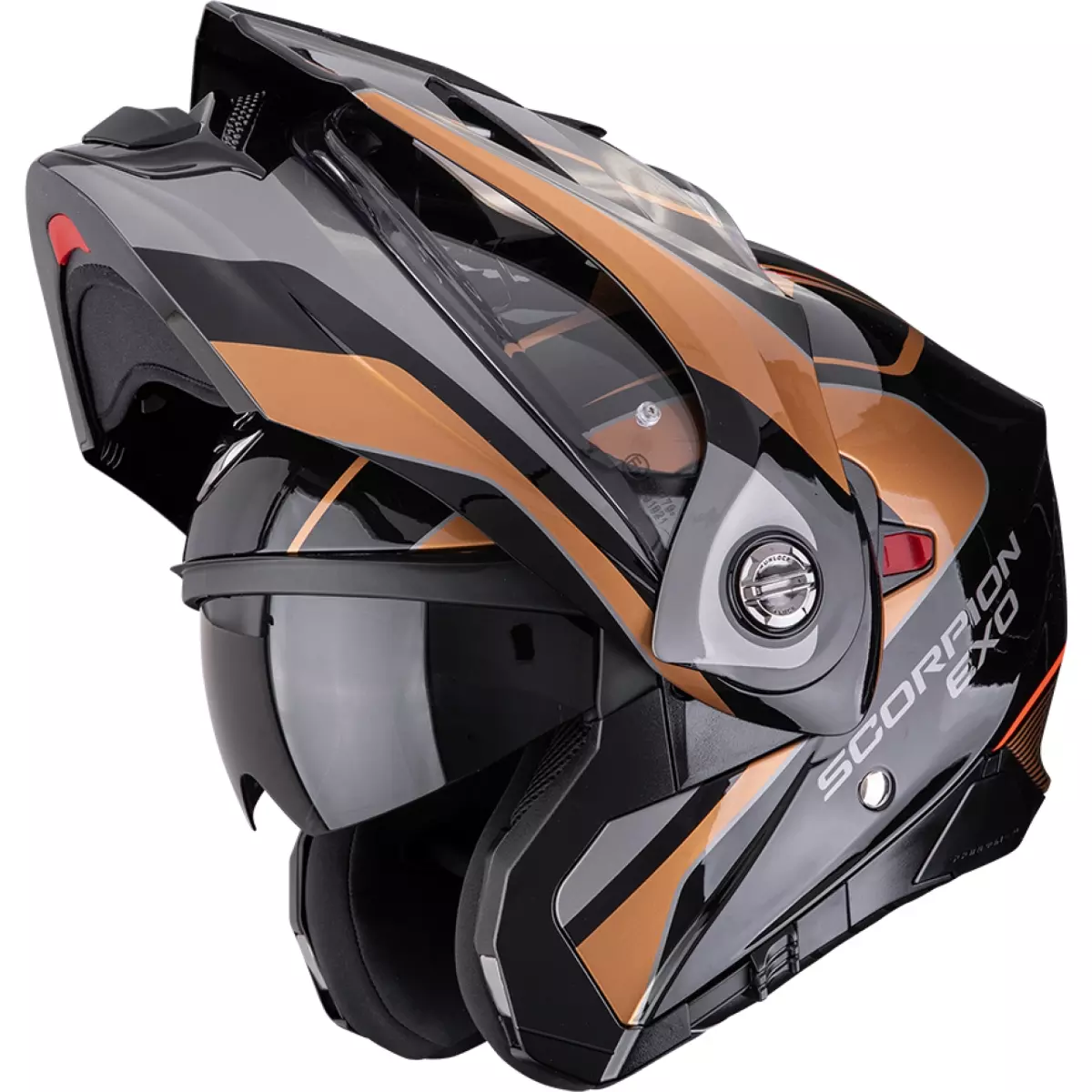 Casque Scorpion ADX-2 Kamps Noir Cuivre