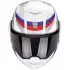 Casque Scorpion Exo-Tech Evo Pro Acuti Blanc Bleu Rouge