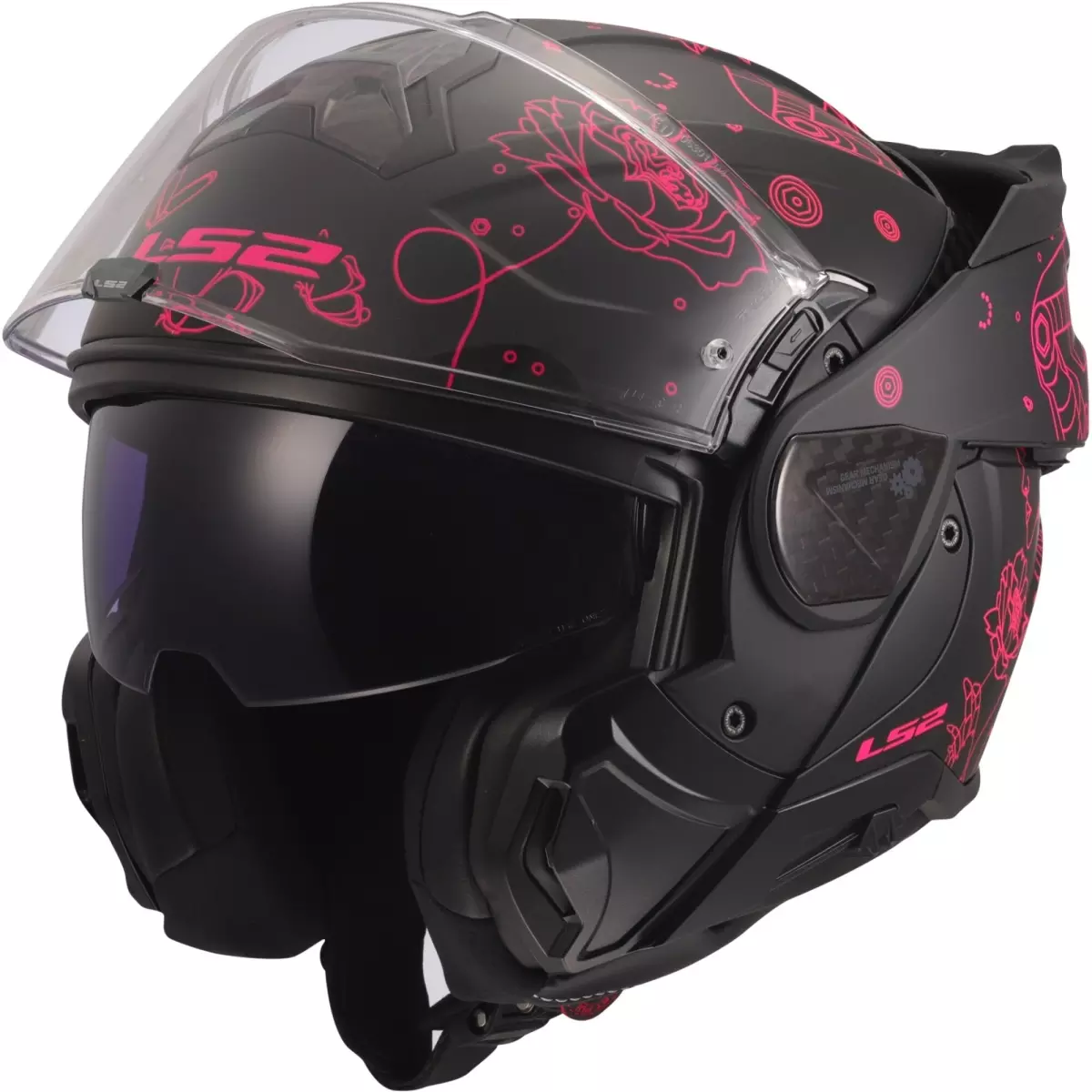 Casque Ls2 FF910 Advant II Sophia Noir Rose