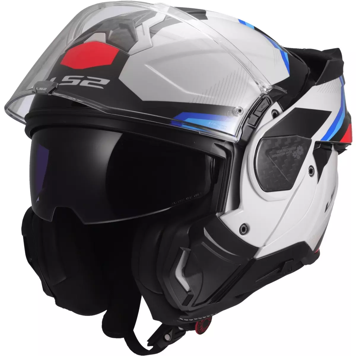 Casque Ls2 FF910 Advant II Triple Blanc Bleu Rouge