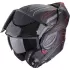 Casque Scorpion Exo-Tech Evo Conquer Noir Mat Rouge