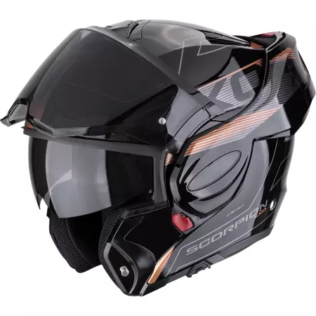 Casque Scorpion Exo-Tech Evo Traveller Noir Cuivre