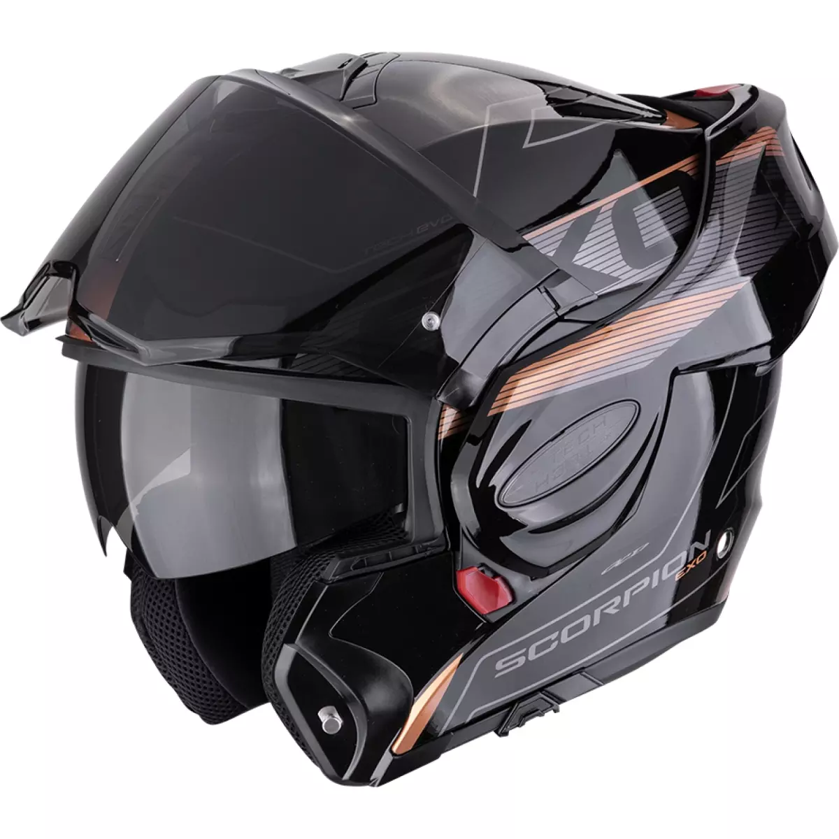 Casque Scorpion Exo-Tech Evo Traveller Noir Cuivre