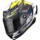 Casque Scorpion Exo-Race Air Kobra Bleu Jaune Fluo Mat