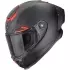 Casque Scorpion Exo-Race Air Solid Noir Rouge Mat