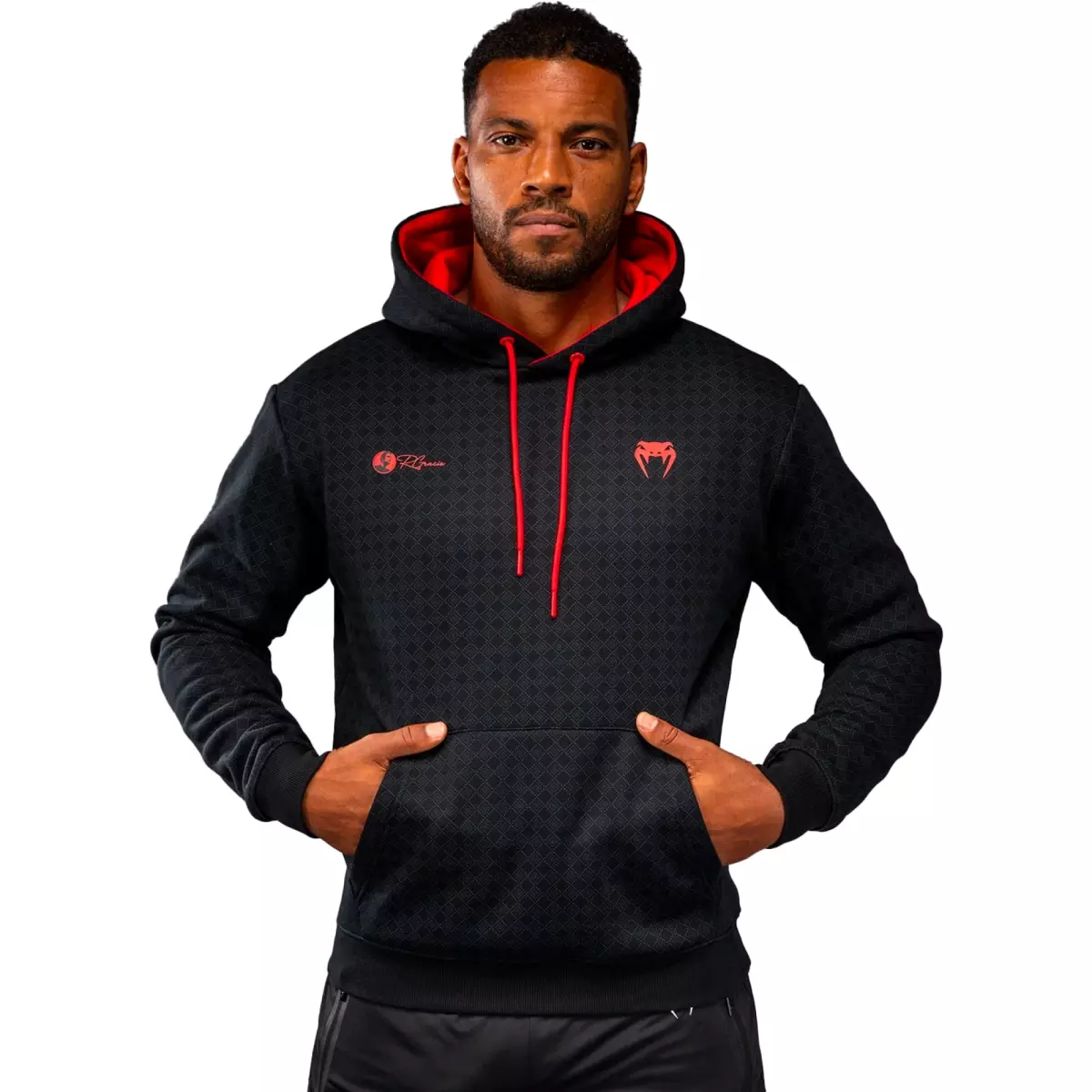 Sweat A Capuche Venum X Roger Gracie Noir Rouge