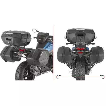 Support Valises Givi BMW R 1300 RS - PLX5152 - Support et kit fixation GIVI