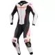 Combinaison 1 Pièce Femme Alpinestars Stella GP-R7 Blanc Noir Rouge Fluo