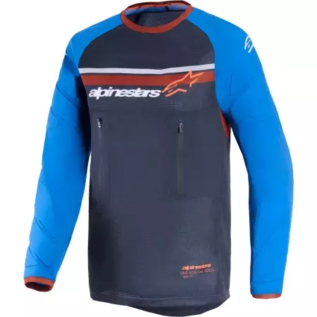 Maillot Cross Alpinestars Maxdura Dual Deep Gris Royal Bleu
